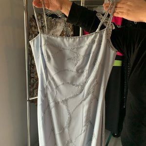 Baby blue prom dress